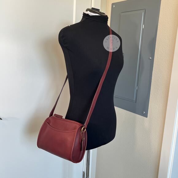 Vintage Coach Austin Bag 9909 Bordeaux USA 1990's - Picture 2 of 10